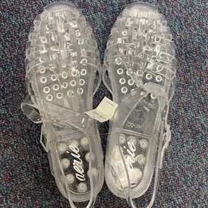 Aerie Clear Jelly Sandals